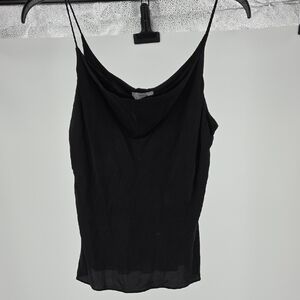 LOFT Vintage 90s Black Camisole 100% Silk
